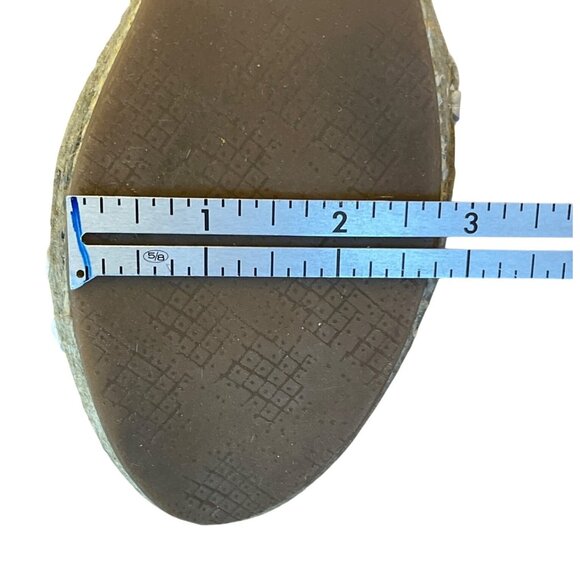 Lucky Brand Women's Espadrille Wedge Double Braided Strap Buckle Cream Size 6 - Picture 12 of 12